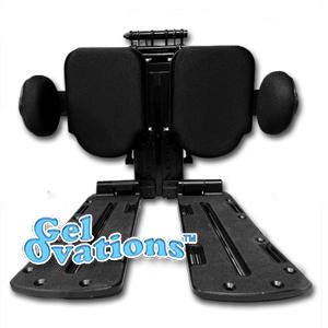 Gel & Foam Calf Pad 6" x 8" with 4" Round Gel Adductor Pad - Swing Away - Pair GCPKABS