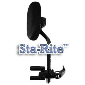 Sta-Rite Adductor Bracket with 3" x 4" GEL Pad  – Swing Away or Removable - for side chair tube or track mounting – Single – SRASF1