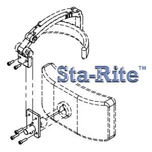 SR Forehead Stabilizer Mounting Bracket - 1" Ball 3 Screws - Kit - Each SRFSMB